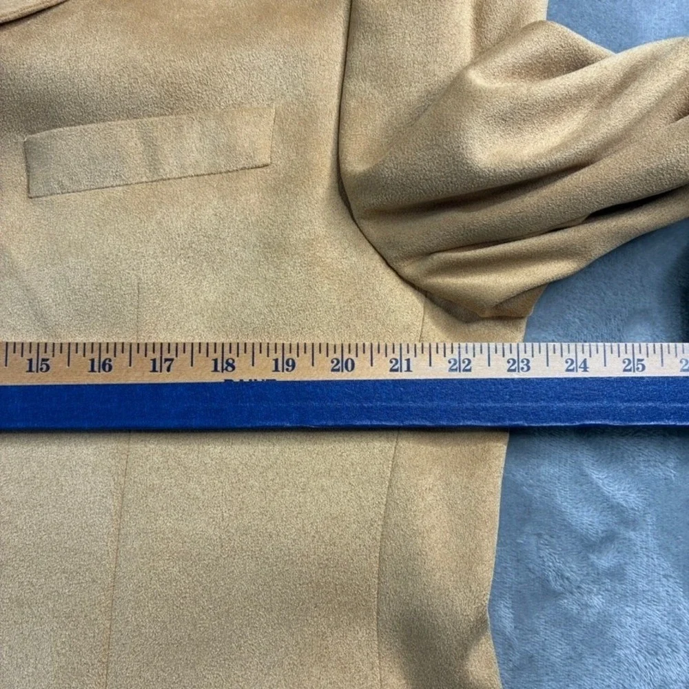 Chaps Ralph Lauren‎ Men's Camel Suede Blazer Sport Coat Jacket Size 41R